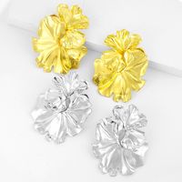 1 Pair Vintage Style Exaggerated Simple Style Irregular Geometric Plating Alloy Earrings main image 5