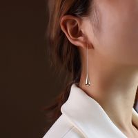 Titanium&stainless Steel Fashion Geometric Earring  (rose Alloy)  Fine Jewelry Nhok0513-rose-alloy sku image 4