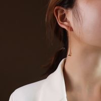 Titanium&stainless Steel Fashion Geometric Earring  (rose Alloy)  Fine Jewelry Nhok0513-rose-alloy sku image 6