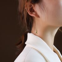 Titanium&stainless Steel Fashion Geometric Earring  (rose Alloy)  Fine Jewelry Nhok0513-rose-alloy sku image 5