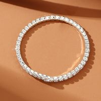 Modern Style Oversized Solid Color Artificial Gemstones Artificial Pearl Inlay Rhinestones Pearl Women's Bangle main image 5
