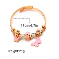 Cute Sweet Butterfly Stainless Steel Enamel Hollow Out Bangle main image 3
