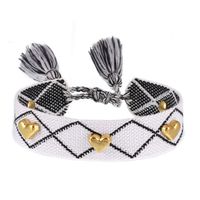 Simple Style Heart Shape Polyester Knitting Women's Bracelets sku image 2