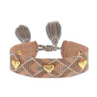 Simple Style Heart Shape Polyester Knitting Women's Bracelets sku image 1
