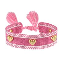 Simple Style Heart Shape Polyester Knitting Women's Bracelets sku image 4