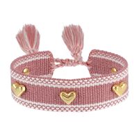 Simple Style Heart Shape Polyester Knitting Women's Bracelets sku image 18