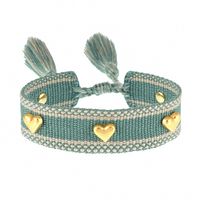 Simple Style Heart Shape Polyester Knitting Women's Bracelets sku image 25
