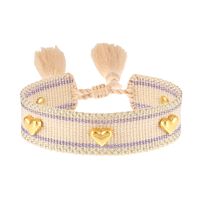 Simple Style Heart Shape Polyester Knitting Women's Bracelets sku image 30