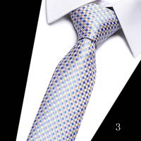 2023 Tie Spot Tie Wholesale Tie Manufacturer 7.5cm Business Men's Formal Wear Polyester Silk Tie sku image 3