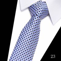 2023 Tie Spot Tie Wholesale Tie Manufacturer 7.5cm Business Men's Formal Wear Polyester Silk Tie sku image 23