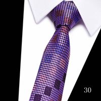 2023 Tie Spot Tie Wholesale Tie Manufacturer 7.5cm Business Men's Formal Wear Polyester Silk Tie sku image 30