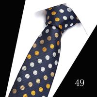 2023 Tie Spot Tie Wholesale Tie Manufacturer 7.5cm Business Men's Formal Wear Polyester Silk Tie sku image 47