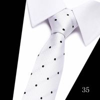 2023 Tie Spot Tie Wholesale Tie Manufacturer 7.5cm Business Men's Formal Wear Polyester Silk Tie sku image 35