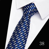 2023 Tie Spot Tie Wholesale Tie Manufacturer 7.5cm Business Men's Formal Wear Polyester Silk Tie sku image 38