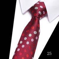 2023 Tie Spot Tie Wholesale Tie Manufacturer 7.5cm Business Men's Formal Wear Polyester Silk Tie sku image 25
