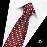 2023 Tie Spot Tie Wholesale Tie Manufacturer 7.5cm Business Men's Formal Wear Polyester Silk Tie sku image 39