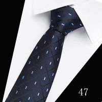 2023 Tie Spot Tie Wholesale Tie Manufacturer 7.5cm Business Men's Formal Wear Polyester Silk Tie sku image 45