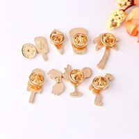 Cartoon Style Ice Cream Flamingo Alloy Enamel Unisex Brooches main image 5