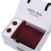 Men's Tie Gift Box 5-piece Set Business Formal Wear Wedding Tie Wholesale sku image 42