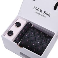 Men's Tie Gift Box 5-piece Set Business Formal Wear Wedding Tie Wholesale sku image 46