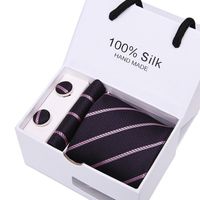 Men's Tie Gift Box 5-piece Set Business Formal Wear Wedding Tie Wholesale sku image 51