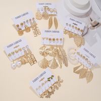 Basic Letter Solid Color Alloy Plating Women's Drop Earrings Ear Studs main image 1