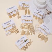 De Base Lettre Couleur Unie Alliage Placage Femmes Boucles D'oreilles Boucles D'oreilles main image 2