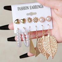 Basic Letter Solid Color Alloy Plating Women's Drop Earrings Ear Studs sku image 2