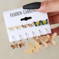 Basic Letter Solid Color Alloy Plating Women's Drop Earrings Ear Studs main image 6