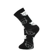 Women's Cartoon Style Cat Cotton Crew Socks A Pair sku image 2