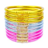 Simple Style Solid Color Pvc Handmade Women's Wristband main image 1