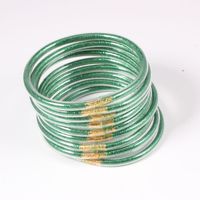 Simple Style Solid Color Pvc Handmade Women's Wristband sku image 8