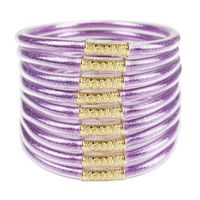 Simple Style Solid Color Pvc Handmade Women's Wristband sku image 15