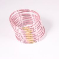 Simple Style Solid Color Pvc Handmade Women's Wristband sku image 19