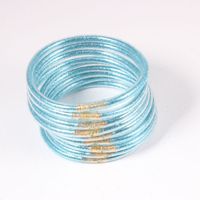 Simple Style Solid Color Pvc Handmade Women's Wristband sku image 29