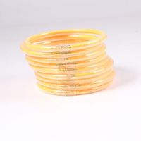 Simple Style Solid Color Pvc Handmade Women's Wristband sku image 24