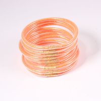 Simple Style Solid Color Pvc Handmade Women's Wristband sku image 14