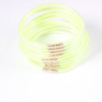 Simple Style Solid Color Pvc Handmade Women's Wristband sku image 13