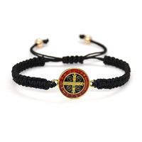 Chinoiserie Totem Letter Plastic Enamel Unisex Bracelets sku image 2