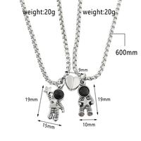 Classic Style Doll Titanium Steel Plating Pendant Necklace main image 2