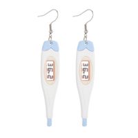Cartoon Style Novelty Thermometer Arylic Three-dimensional Women's Drop Earrings sku image 1