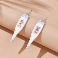 Cartoon Style Novelty Thermometer Arylic Three-dimensional Women's Drop Earrings main image 1