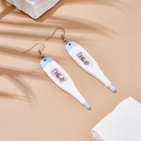 Cartoon Style Novelty Thermometer Arylic Three-dimensional Women's Drop Earrings main image 4