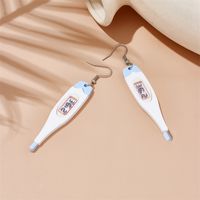 Cartoon Style Novelty Thermometer Arylic Three-dimensional Women's Drop Earrings main image 5