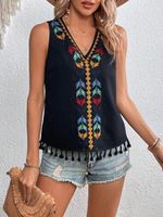 Women's Vest Tank Tops Embroidery Streetwear Embroidery main image 3