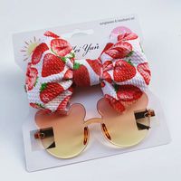 Cute Bear Bow Knot Pc Special-shaped Mirror Frameless Kids Sunglasses main image 4