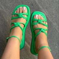 Women's Vacation Solid Color Round Toe Beach Sandals main image 6