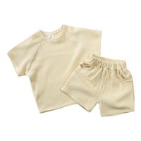 Simple Style Solid Color Cotton Boys Clothing Sets sku image 14