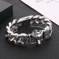 Hip-hop Streetwear Wolf Titanium Steel Men's Bracelets main image 4
