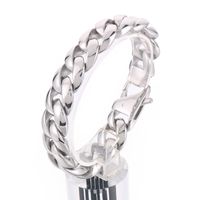 Hip-hop Solid Color Titanium Steel Men's Bracelets sku image 1